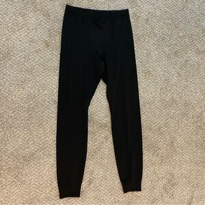 Patagonia Capilene 3 Midweight Pull On Base Layer   Sz XL 14 Black Leggings EUC